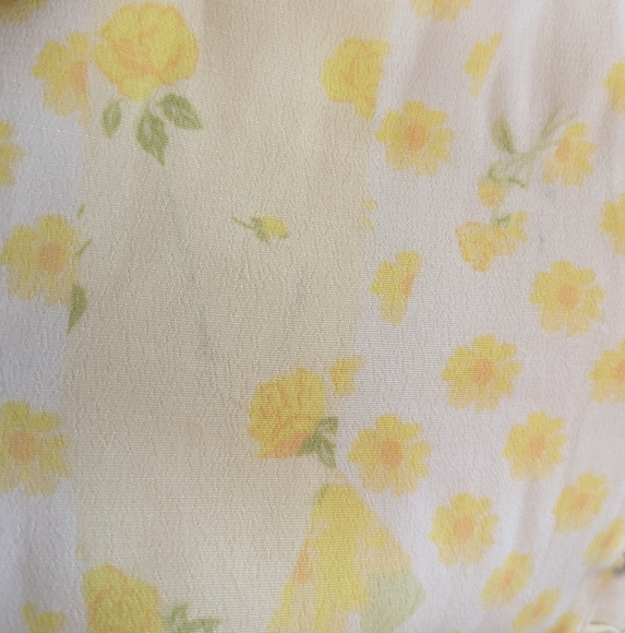 Sabo Alaira Yellow Floral Mini Dress Size M - Picture 9 of 10